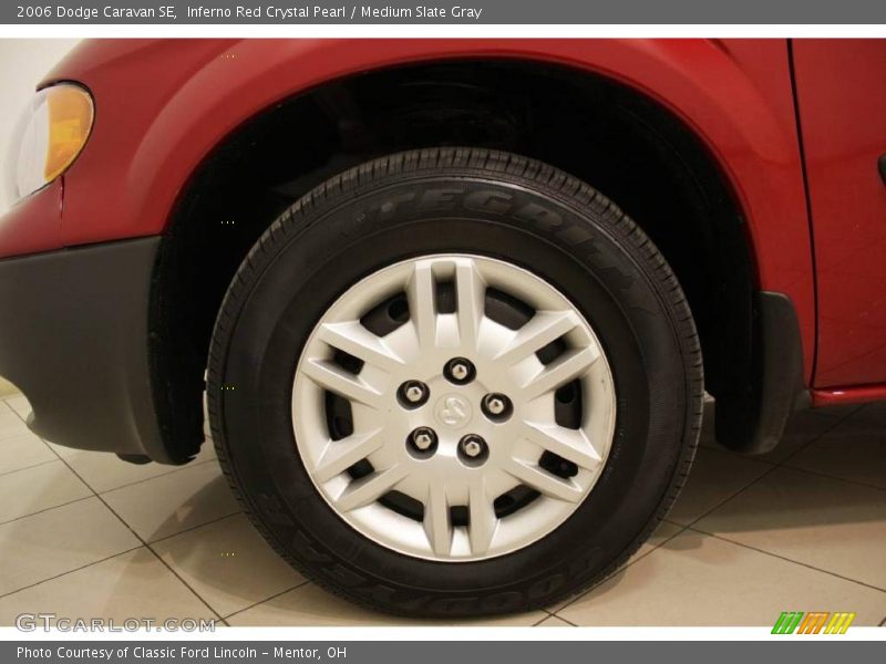 Inferno Red Crystal Pearl / Medium Slate Gray 2006 Dodge Caravan SE