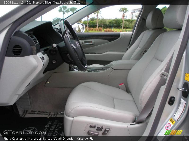 Mercury Silver Metallic / Light Gray 2008 Lexus LS 460