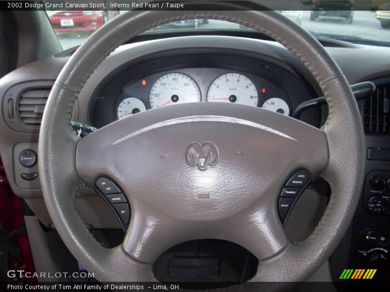 Inferno Red Pearl / Taupe 2002 Dodge Grand Caravan Sport