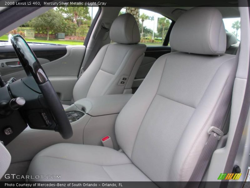 Mercury Silver Metallic / Light Gray 2008 Lexus LS 460