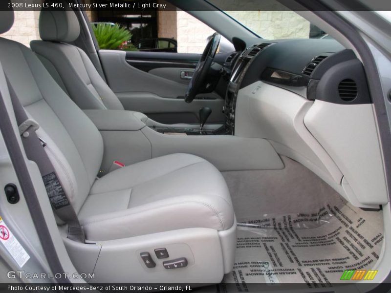 Mercury Silver Metallic / Light Gray 2008 Lexus LS 460