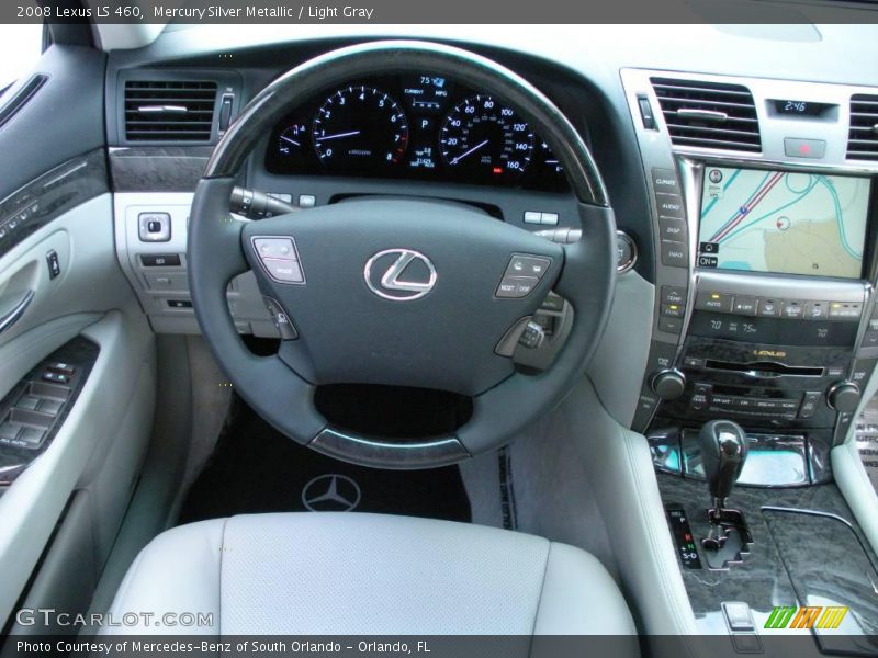 Mercury Silver Metallic / Light Gray 2008 Lexus LS 460