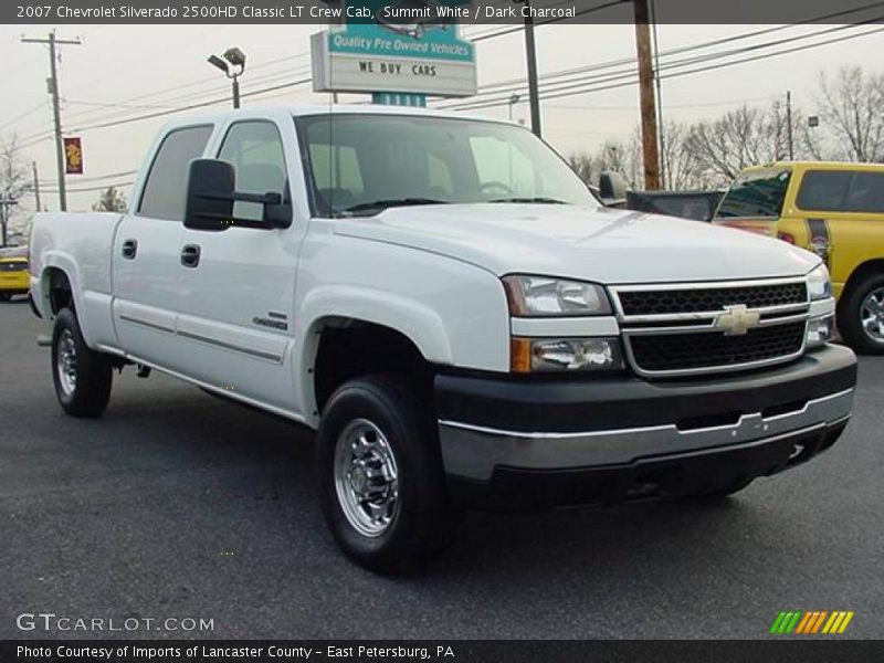 Summit White / Dark Charcoal 2007 Chevrolet Silverado 2500HD Classic LT Crew Cab