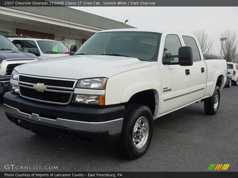 Summit White / Dark Charcoal 2007 Chevrolet Silverado 2500HD Classic LT Crew Cab