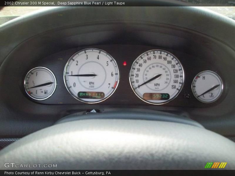 Deep Sapphire Blue Pearl / Light Taupe 2002 Chrysler 300 M Special