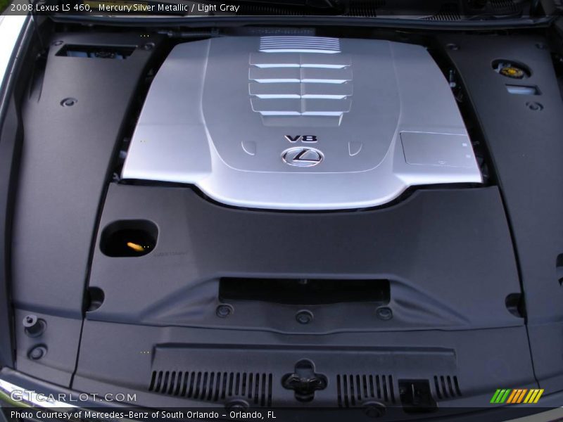 Mercury Silver Metallic / Light Gray 2008 Lexus LS 460