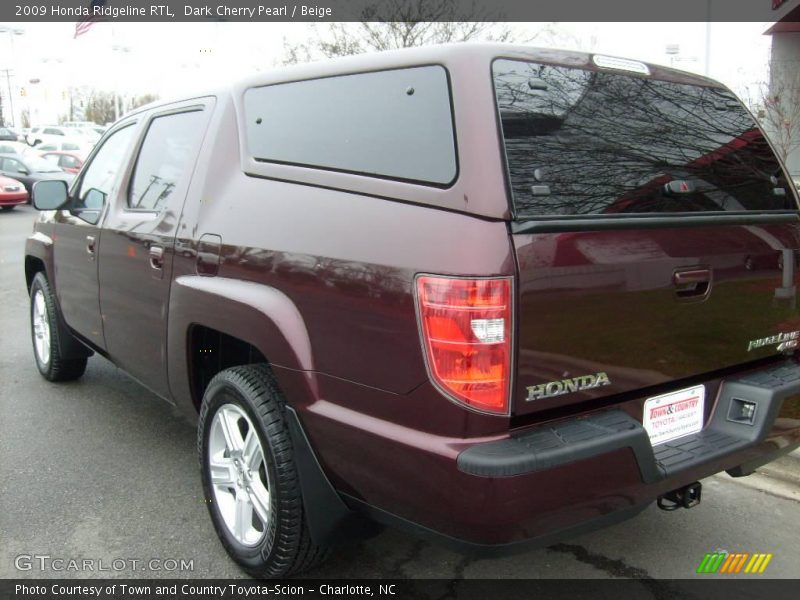 Dark Cherry Pearl / Beige 2009 Honda Ridgeline RTL