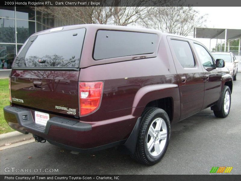 Dark Cherry Pearl / Beige 2009 Honda Ridgeline RTL