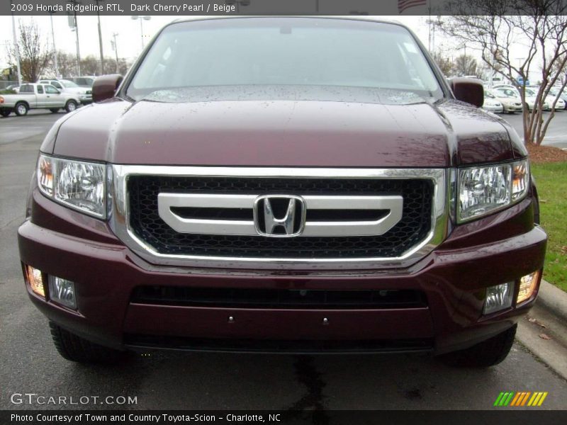 Dark Cherry Pearl / Beige 2009 Honda Ridgeline RTL