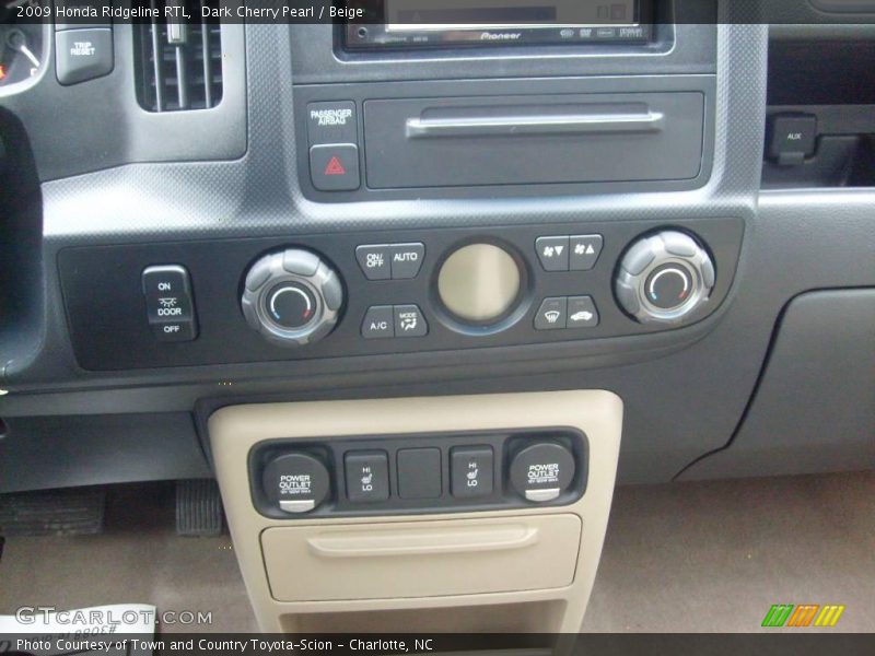 Dark Cherry Pearl / Beige 2009 Honda Ridgeline RTL