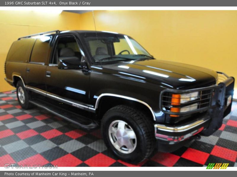 Onyx Black / Gray 1996 GMC Suburban SLT 4x4