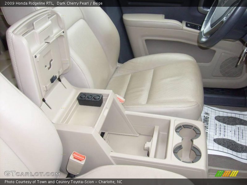 Dark Cherry Pearl / Beige 2009 Honda Ridgeline RTL