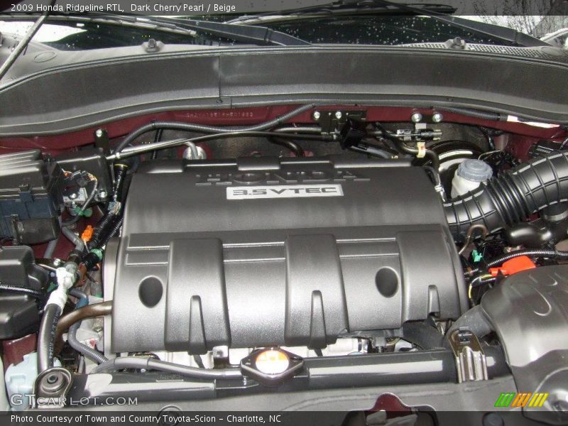 Dark Cherry Pearl / Beige 2009 Honda Ridgeline RTL