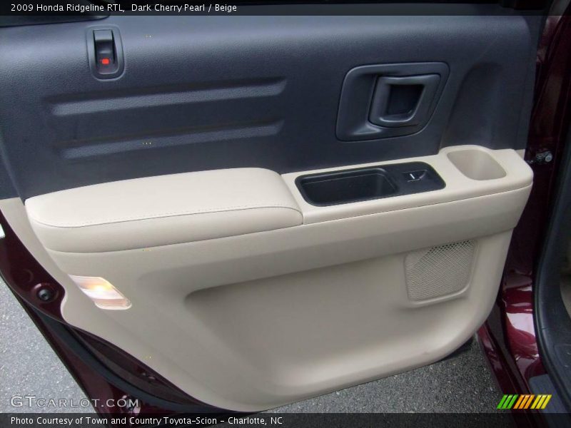 Dark Cherry Pearl / Beige 2009 Honda Ridgeline RTL