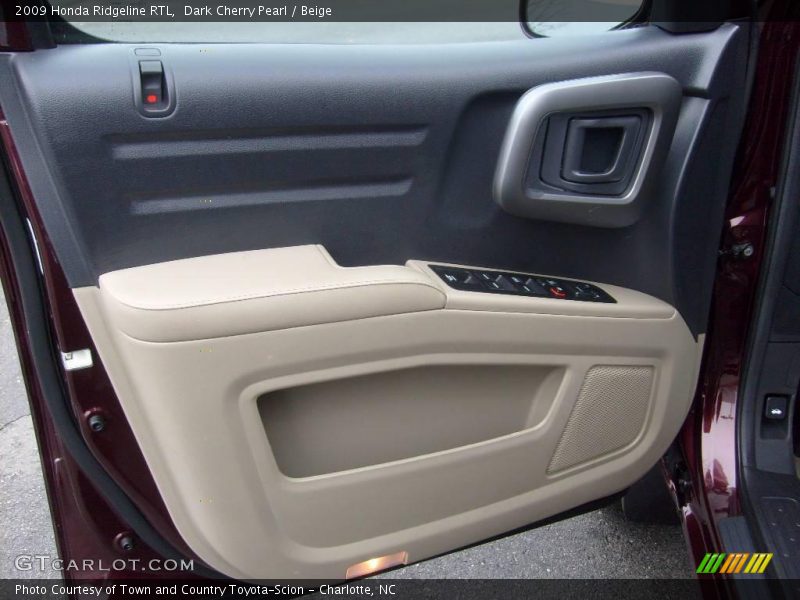 Dark Cherry Pearl / Beige 2009 Honda Ridgeline RTL