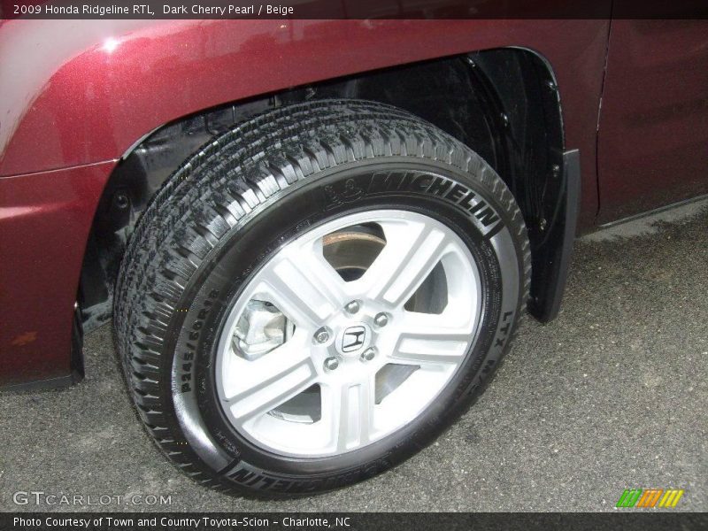 Dark Cherry Pearl / Beige 2009 Honda Ridgeline RTL