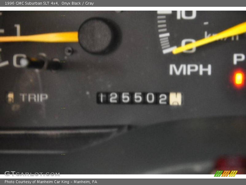 Onyx Black / Gray 1996 GMC Suburban SLT 4x4