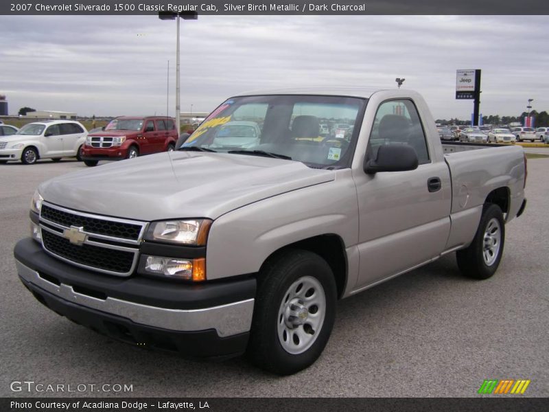Silver Birch Metallic / Dark Charcoal 2007 Chevrolet Silverado 1500 Classic Regular Cab