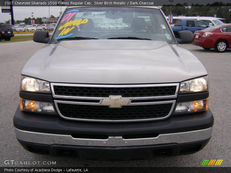 Silver Birch Metallic / Dark Charcoal 2007 Chevrolet Silverado 1500 Classic Regular Cab