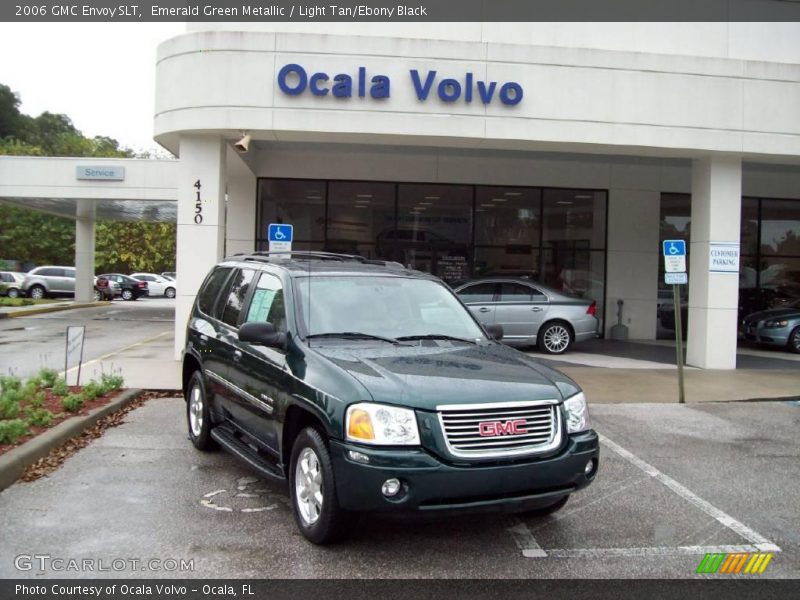 Emerald Green Metallic / Light Tan/Ebony Black 2006 GMC Envoy SLT