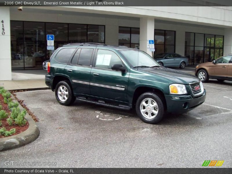 Emerald Green Metallic / Light Tan/Ebony Black 2006 GMC Envoy SLT