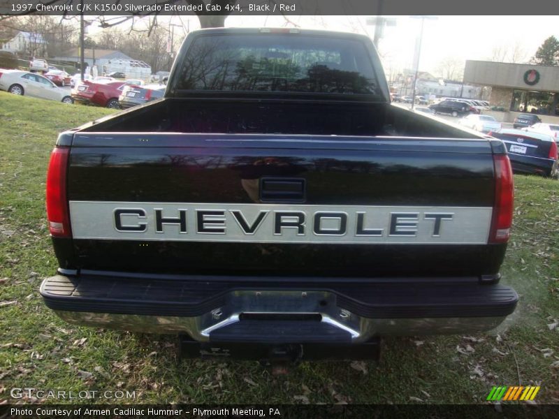 Black / Red 1997 Chevrolet C/K K1500 Silverado Extended Cab 4x4