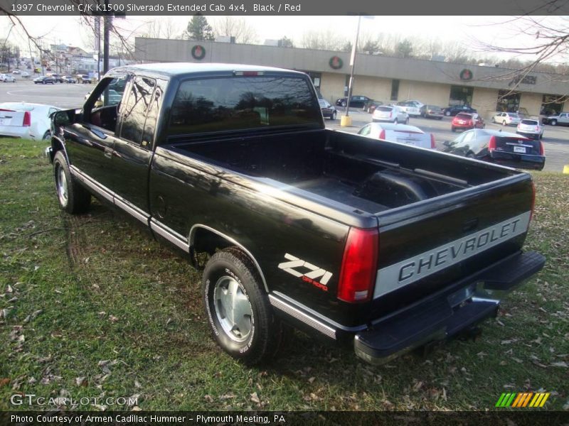 Black / Red 1997 Chevrolet C/K K1500 Silverado Extended Cab 4x4