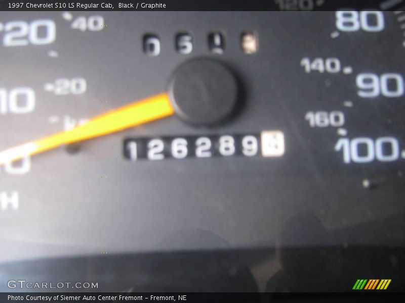 Black / Graphite 1997 Chevrolet S10 LS Regular Cab