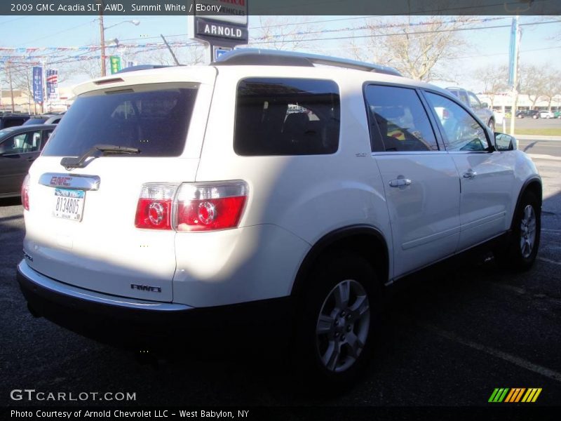 Summit White / Ebony 2009 GMC Acadia SLT AWD