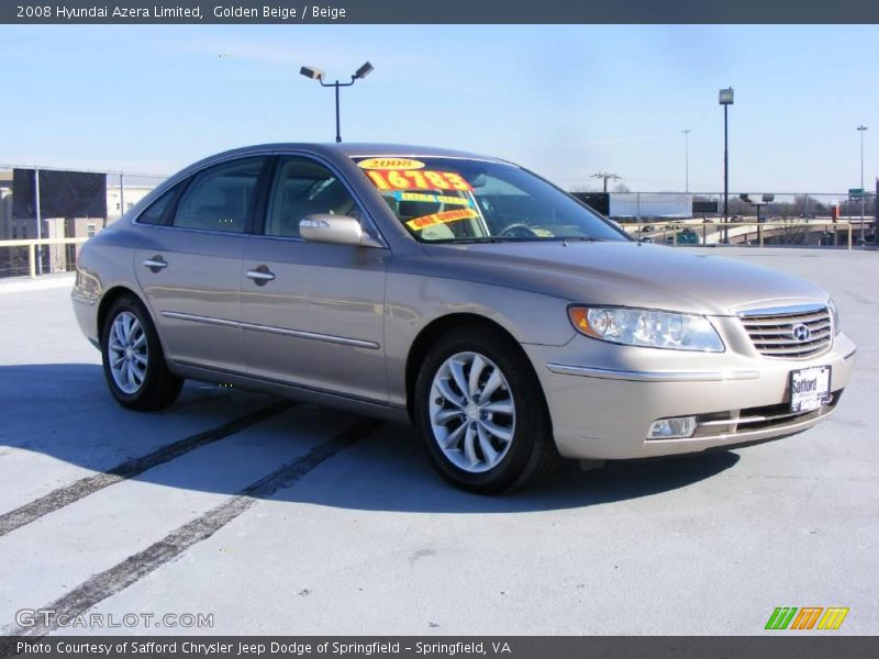 Golden Beige / Beige 2008 Hyundai Azera Limited