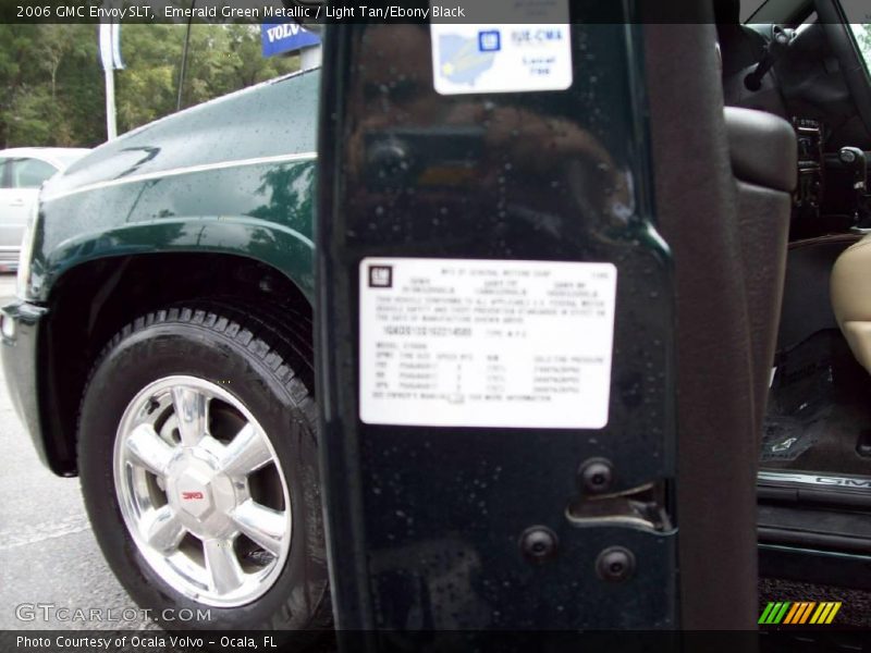 Emerald Green Metallic / Light Tan/Ebony Black 2006 GMC Envoy SLT