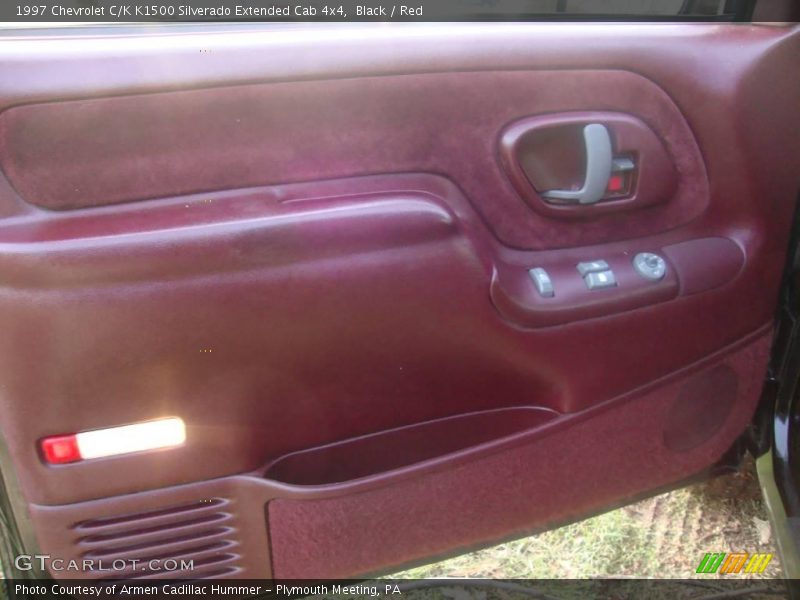 Black / Red 1997 Chevrolet C/K K1500 Silverado Extended Cab 4x4