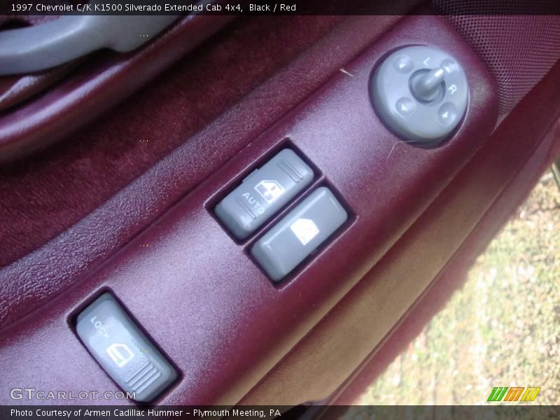 Black / Red 1997 Chevrolet C/K K1500 Silverado Extended Cab 4x4