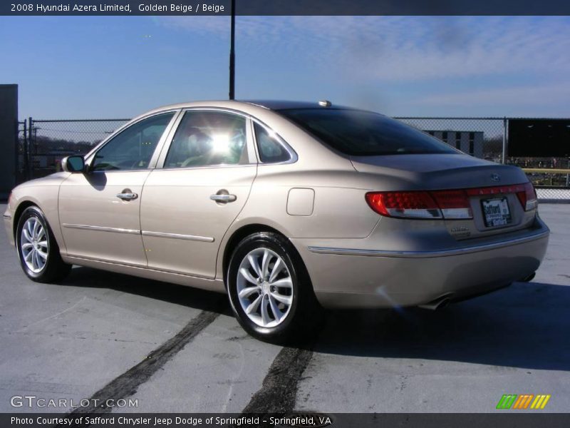 Golden Beige / Beige 2008 Hyundai Azera Limited
