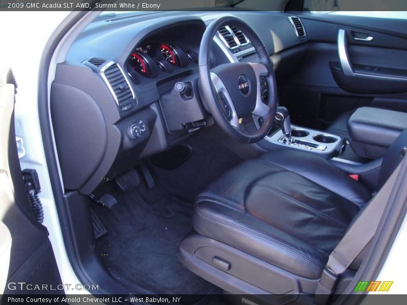 Summit White / Ebony 2009 GMC Acadia SLT AWD