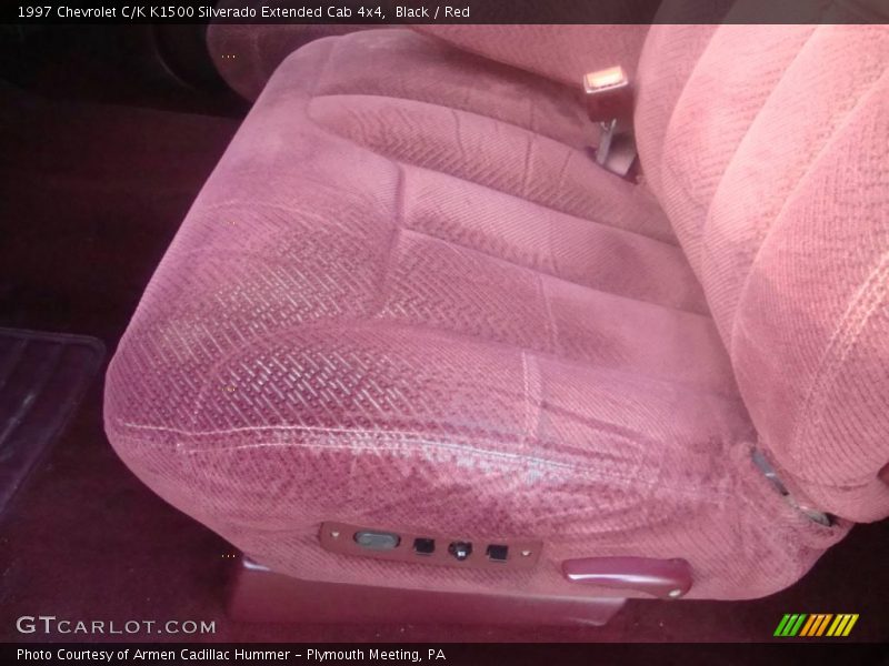 Black / Red 1997 Chevrolet C/K K1500 Silverado Extended Cab 4x4