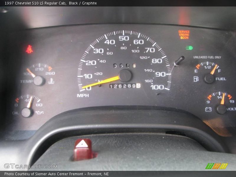 Black / Graphite 1997 Chevrolet S10 LS Regular Cab