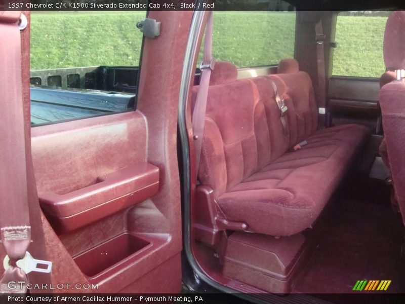 Black / Red 1997 Chevrolet C/K K1500 Silverado Extended Cab 4x4