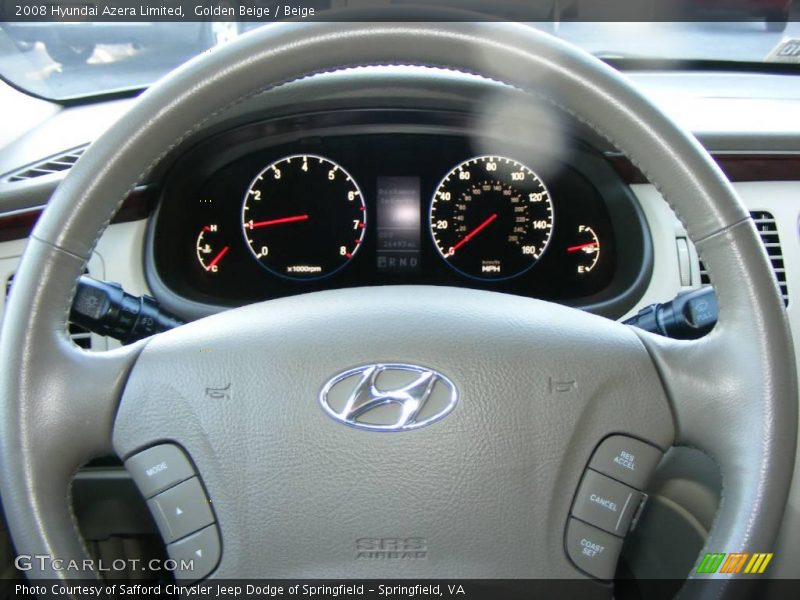 Golden Beige / Beige 2008 Hyundai Azera Limited