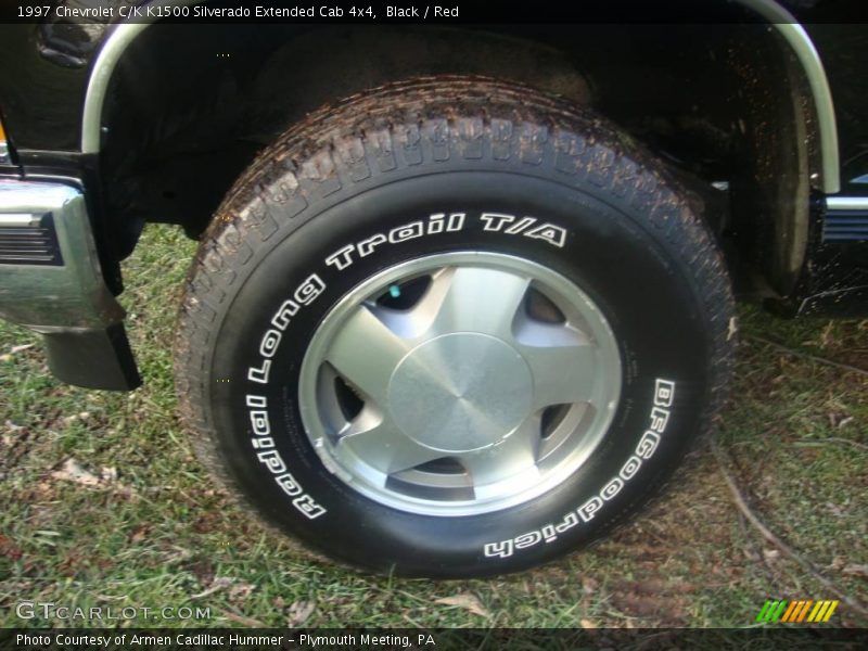 Black / Red 1997 Chevrolet C/K K1500 Silverado Extended Cab 4x4