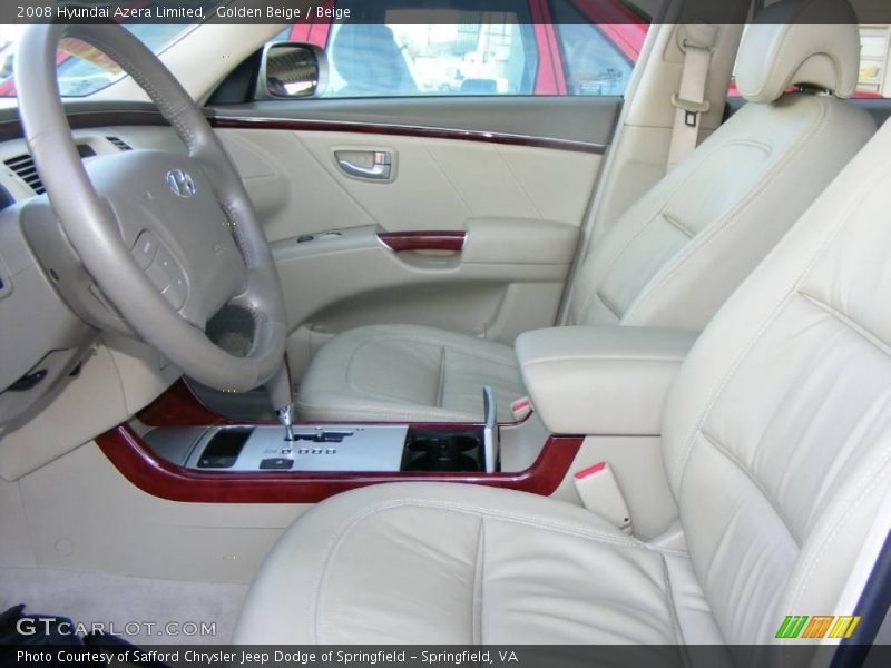 Golden Beige / Beige 2008 Hyundai Azera Limited