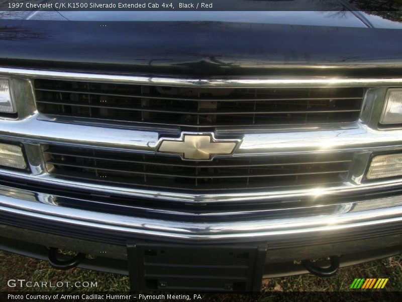 Black / Red 1997 Chevrolet C/K K1500 Silverado Extended Cab 4x4