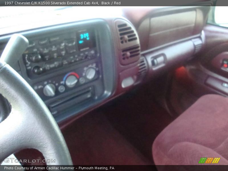 Black / Red 1997 Chevrolet C/K K1500 Silverado Extended Cab 4x4