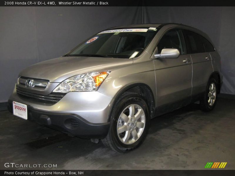 Whistler Silver Metallic / Black 2008 Honda CR-V EX-L 4WD