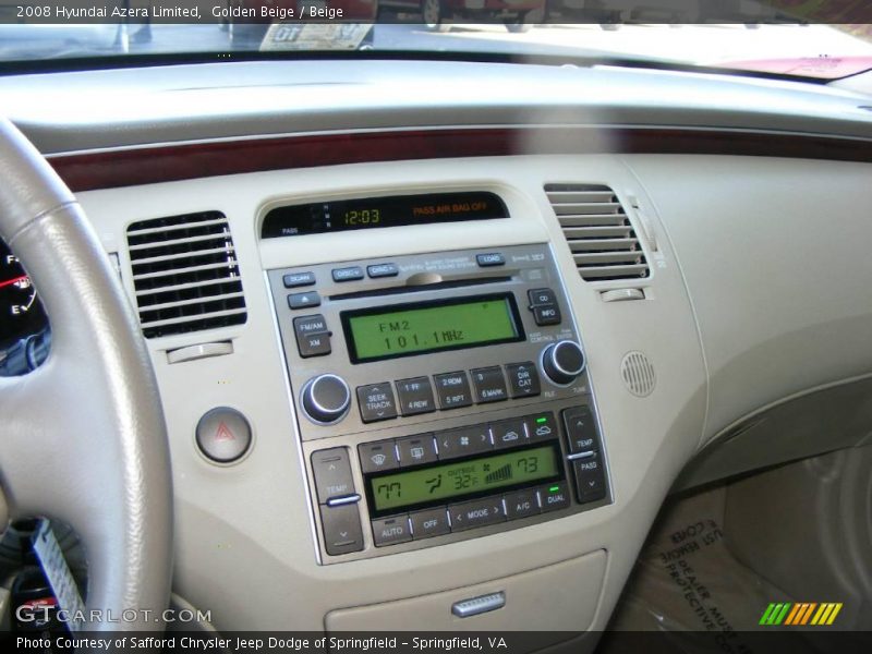 Golden Beige / Beige 2008 Hyundai Azera Limited