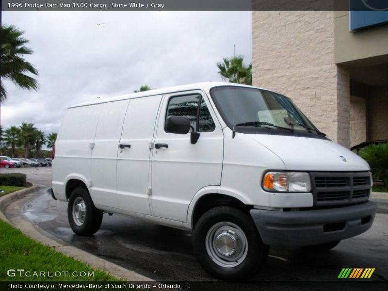 Stone White / Gray 1996 Dodge Ram Van 1500 Cargo