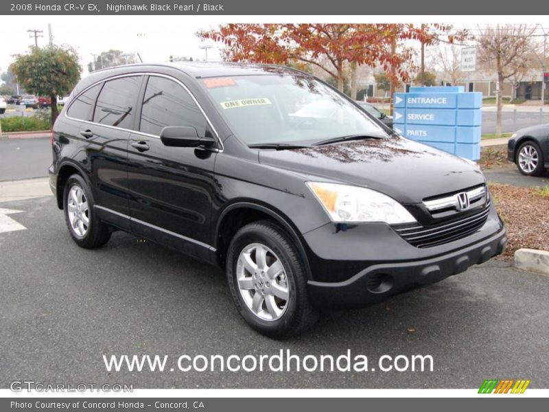 Nighthawk Black Pearl / Black 2008 Honda CR-V EX