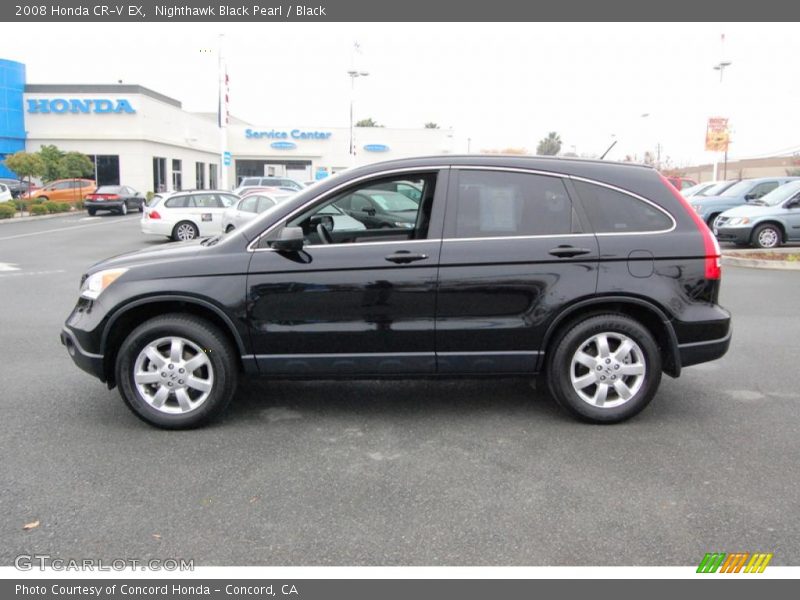 Nighthawk Black Pearl / Black 2008 Honda CR-V EX