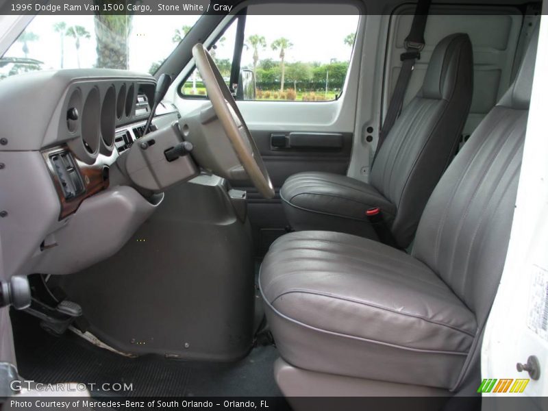 Stone White / Gray 1996 Dodge Ram Van 1500 Cargo