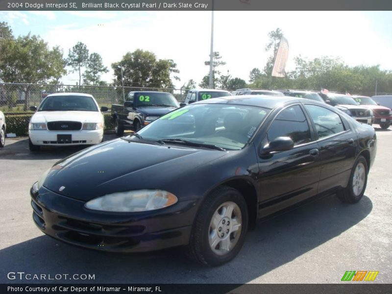 Brilliant Black Crystal Pearl / Dark Slate Gray 2004 Dodge Intrepid SE